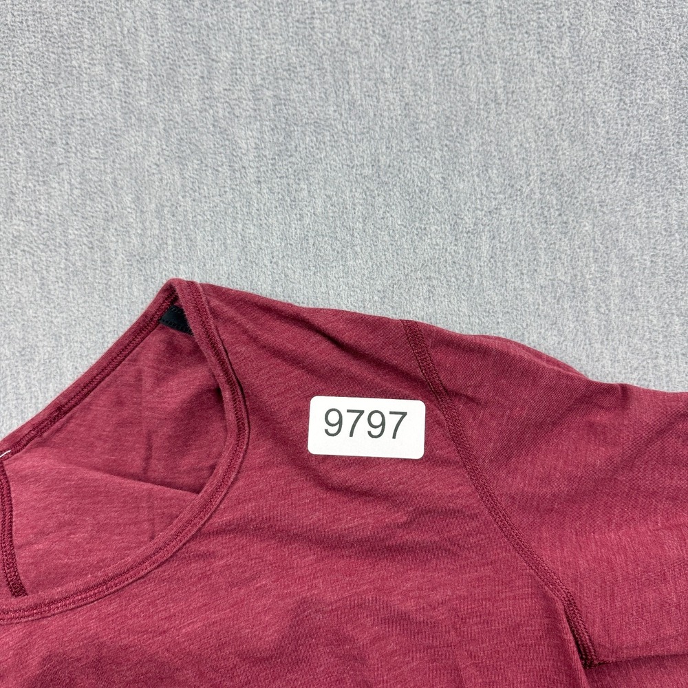 Lululemon Shirt‎ Womens 8 Maroon Yogini 5 Year Long Sleeve Tee Athletic Yoga Gym - Picture 10 of 10